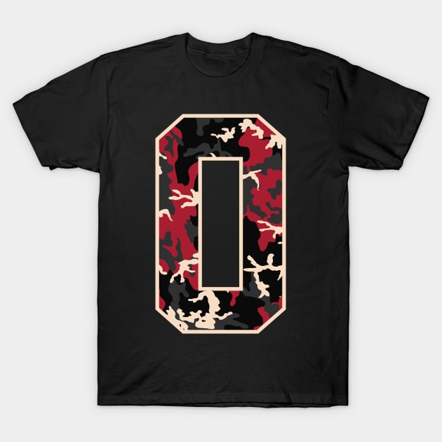 Initial Capital Letter O Camo Alphabet Gift Women Men T-Shirt by teeleoshirts